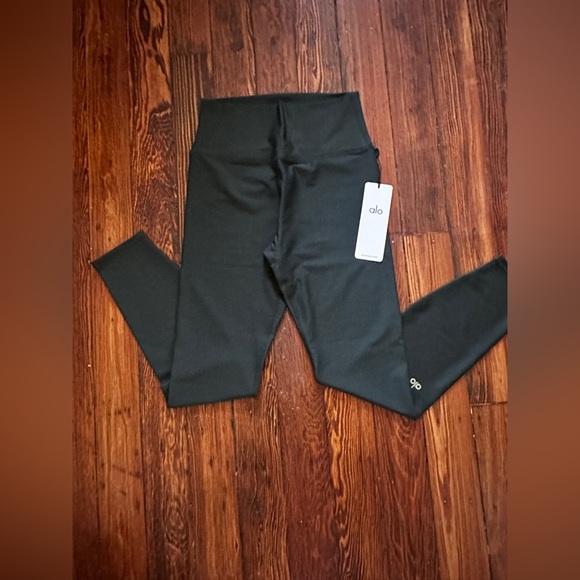 NWT ALO Yoga 7/8 High-Waist Airlift Legging in Charcoal Green - Picture 7 of 9